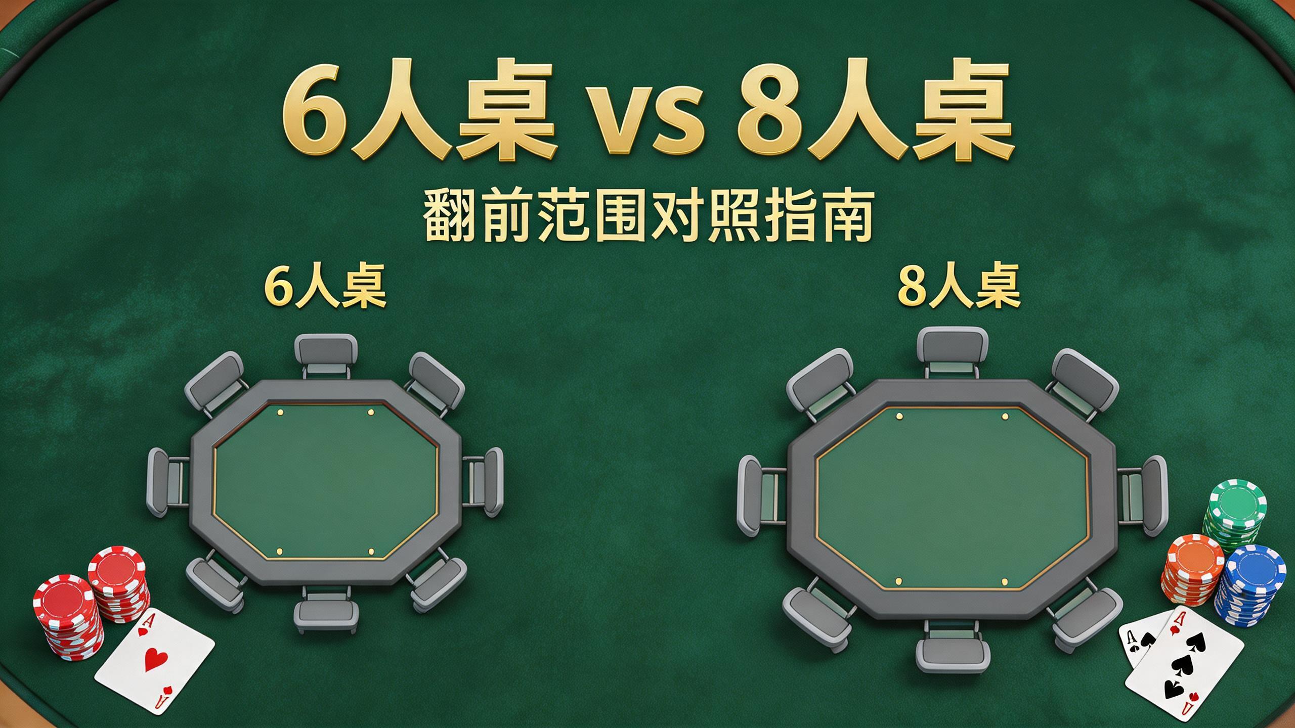 6人桌的UTG不是8人桌的UTG：人数如何改变翻前开牌范围