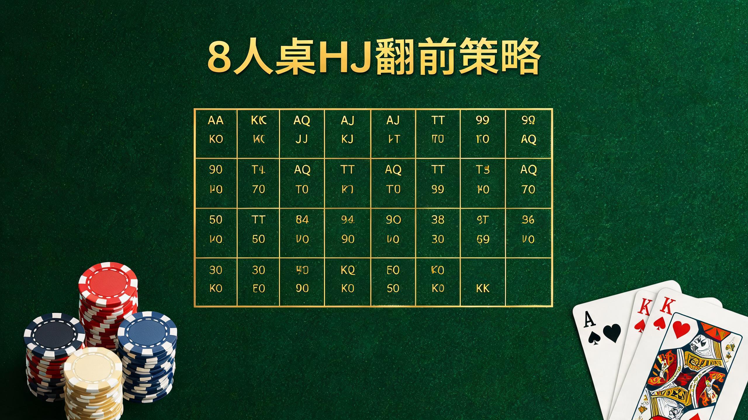 8人桌HJ翻前策略：开局27.6%，面对3-Bet为什么AA要跟注