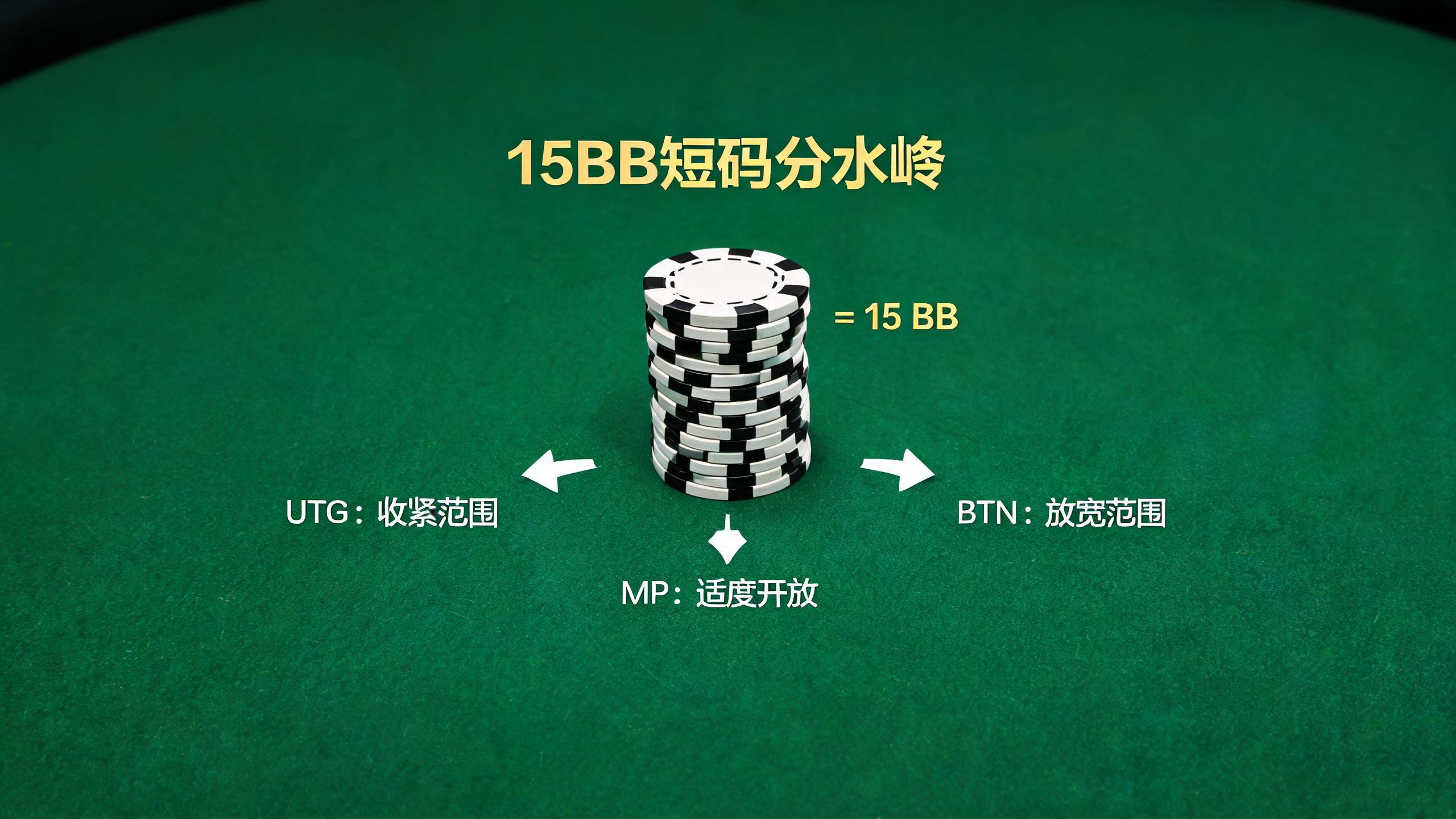 锦标赛15BB：位置决定一切的短码分水岭