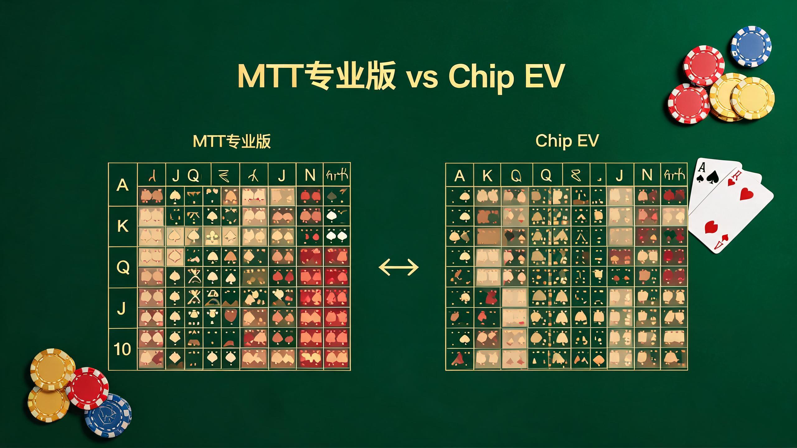 A2s能开牌但44要弃？MTT专业版和Chip EV策略的核心差距