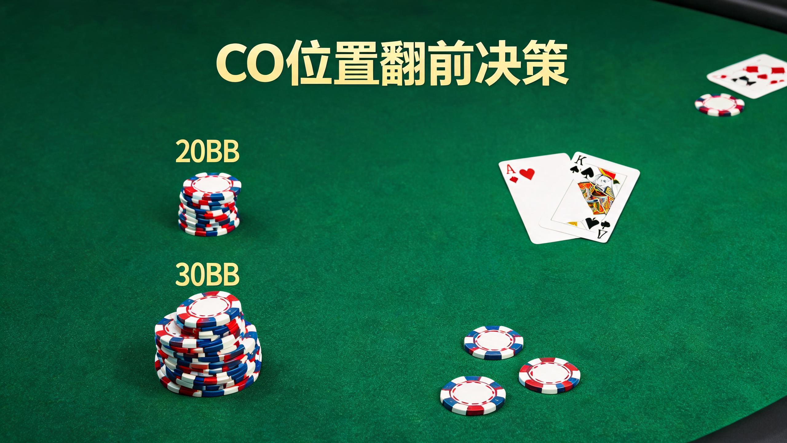 6Max MTT CO面对开局该怎么打:20BB和30BB完全是两个游戏