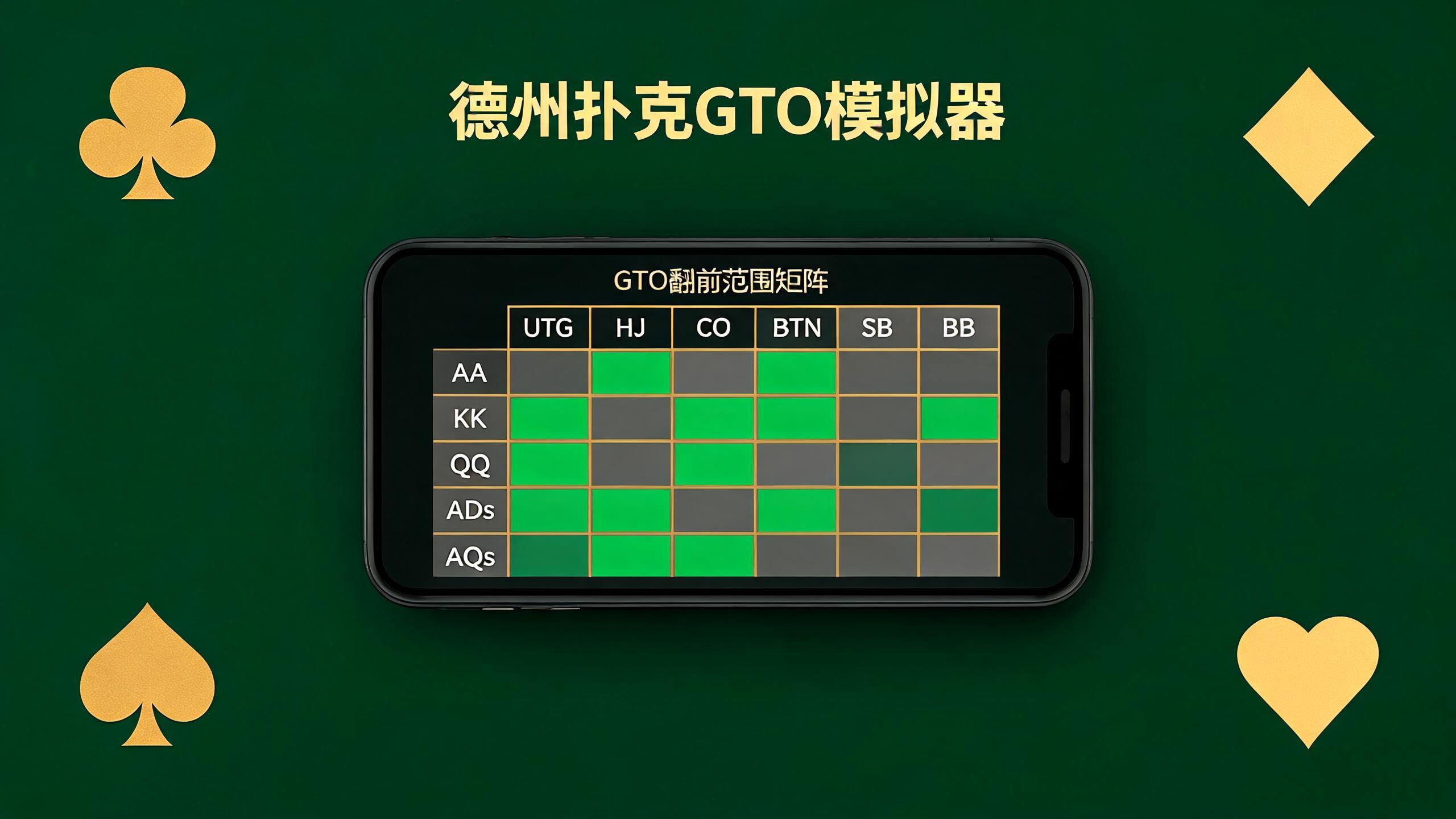 德州扑克GTO模拟器怎么用：翻前决策不再靠感觉