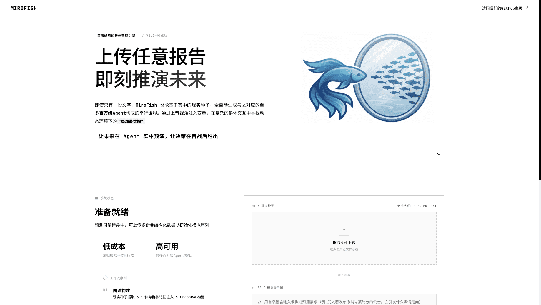 MiroFish 界面截图1
