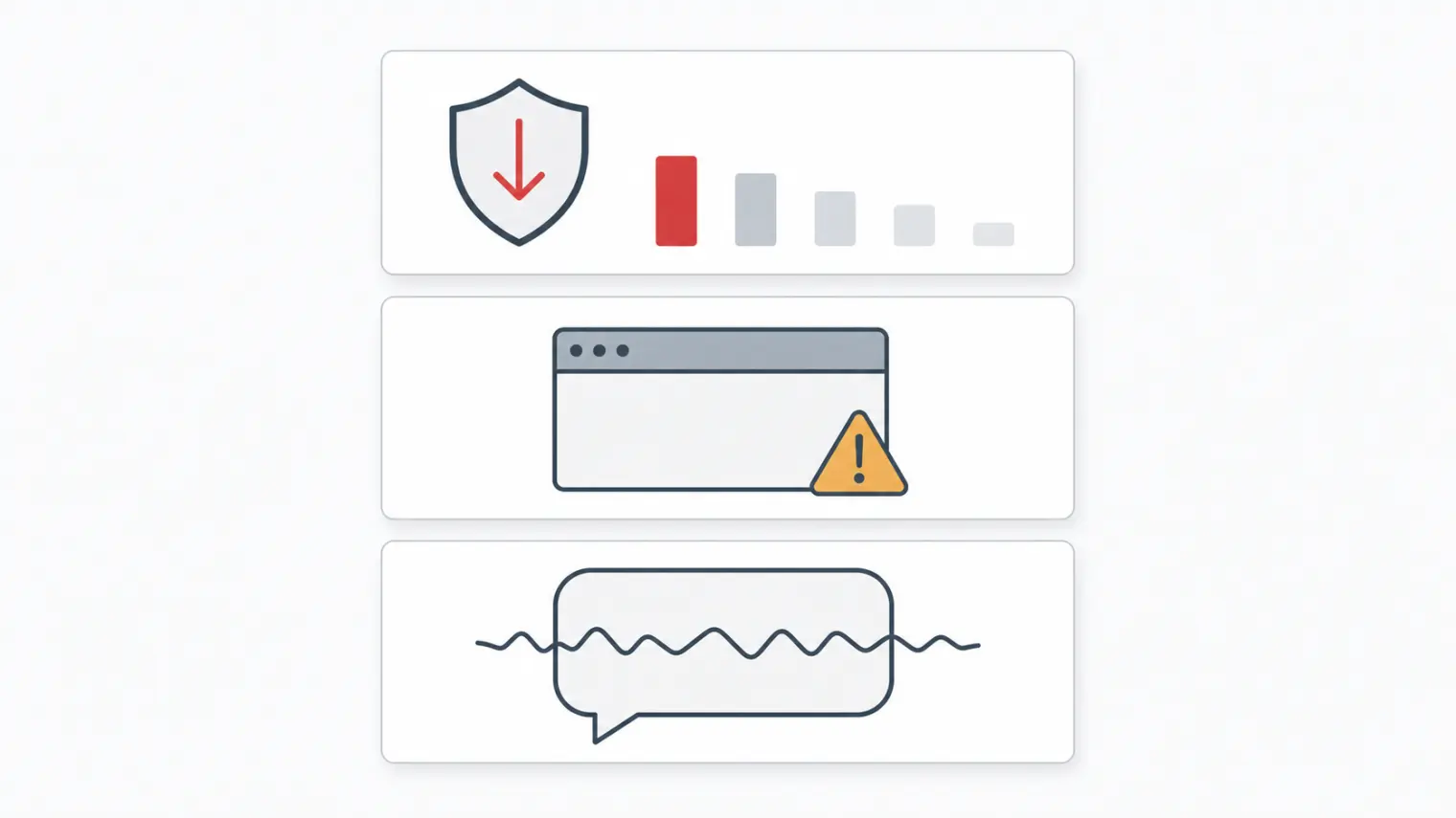 Three warning signals worth checking before installing a stealth interview copilot: independent security score, unverified-publisher install warnings, and inconsistent answer reliability