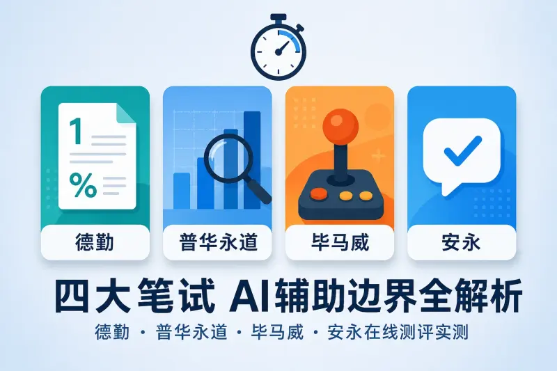 德勤普华永道毕马威安永笔试AI辅助边界全解析