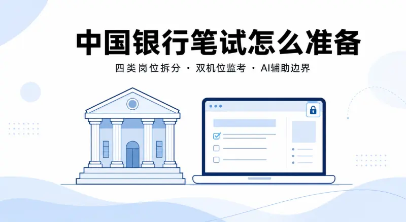 中国银行笔试怎么准备:双机位监考AI辅助指南