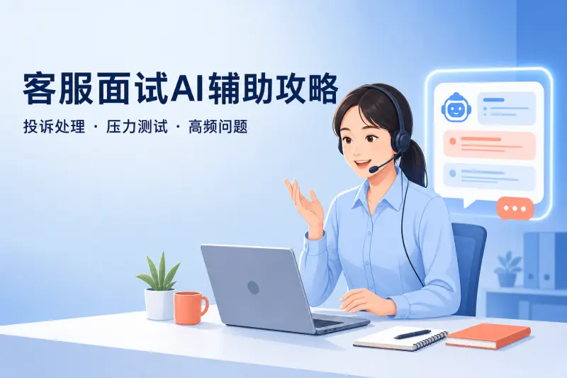 客服专员面试AI辅助攻略:投诉处理和压力测试怎么答
