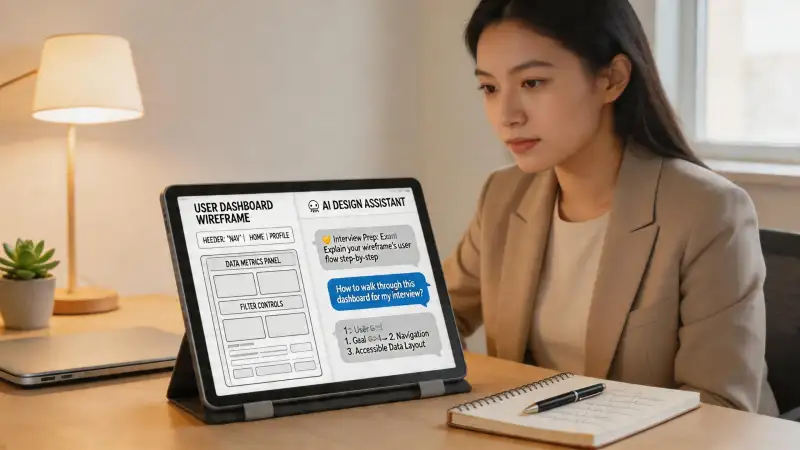 UI/UX设计师面试AI辅助攻略:作品集到实时提示