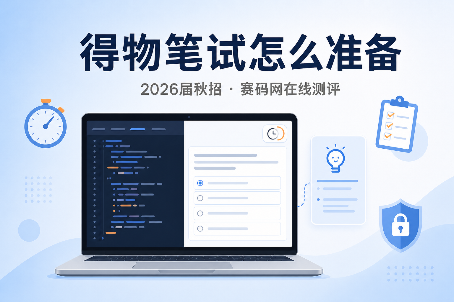 得物2026届秋招笔试考什么?AI辅助怎么用