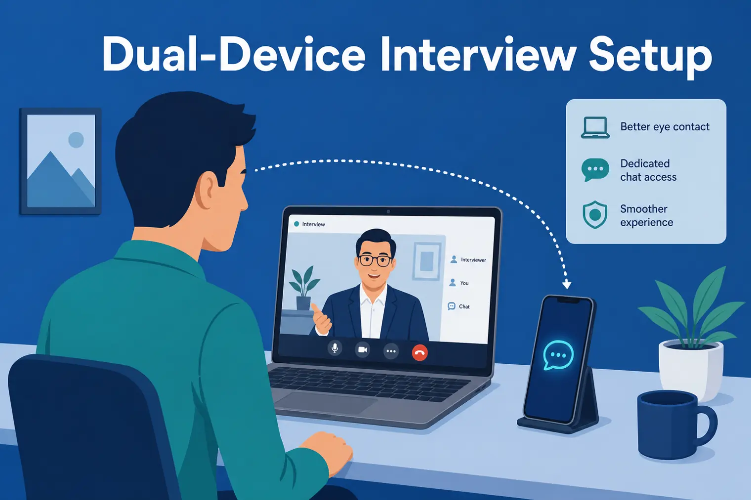 Dual-Device AI Interview Setup: How It Works