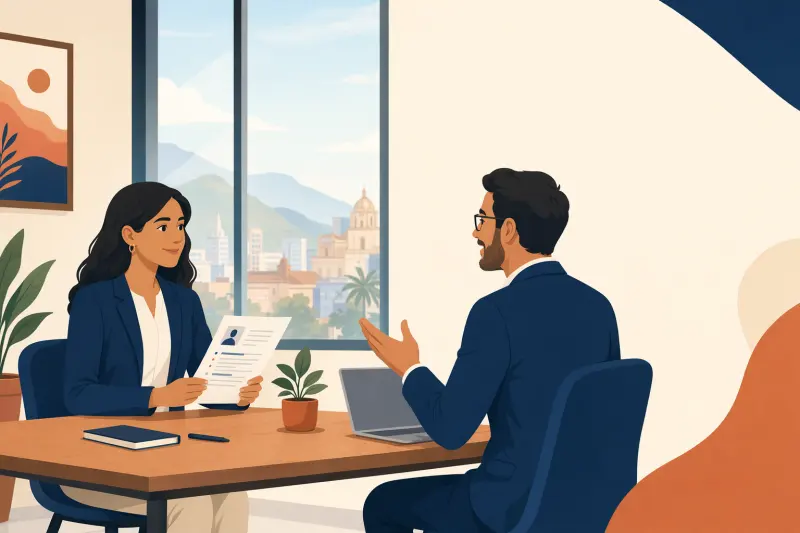 Entrevista presencial: preguntas más comunes y cómo prepararte antes de entrar