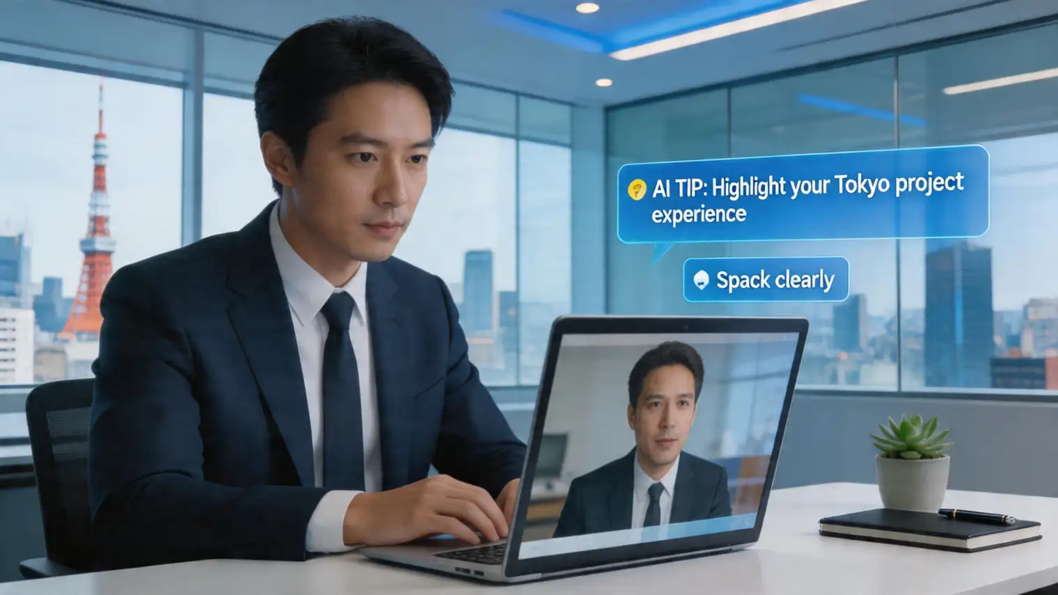 外資系面接 AI活用ガイド:本番のZoom面接で頭が真っ白にならないために