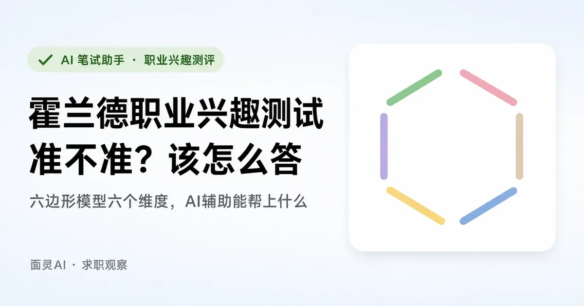 霍兰德职业兴趣测试准不准?校招网申弹出这道题该怎么答