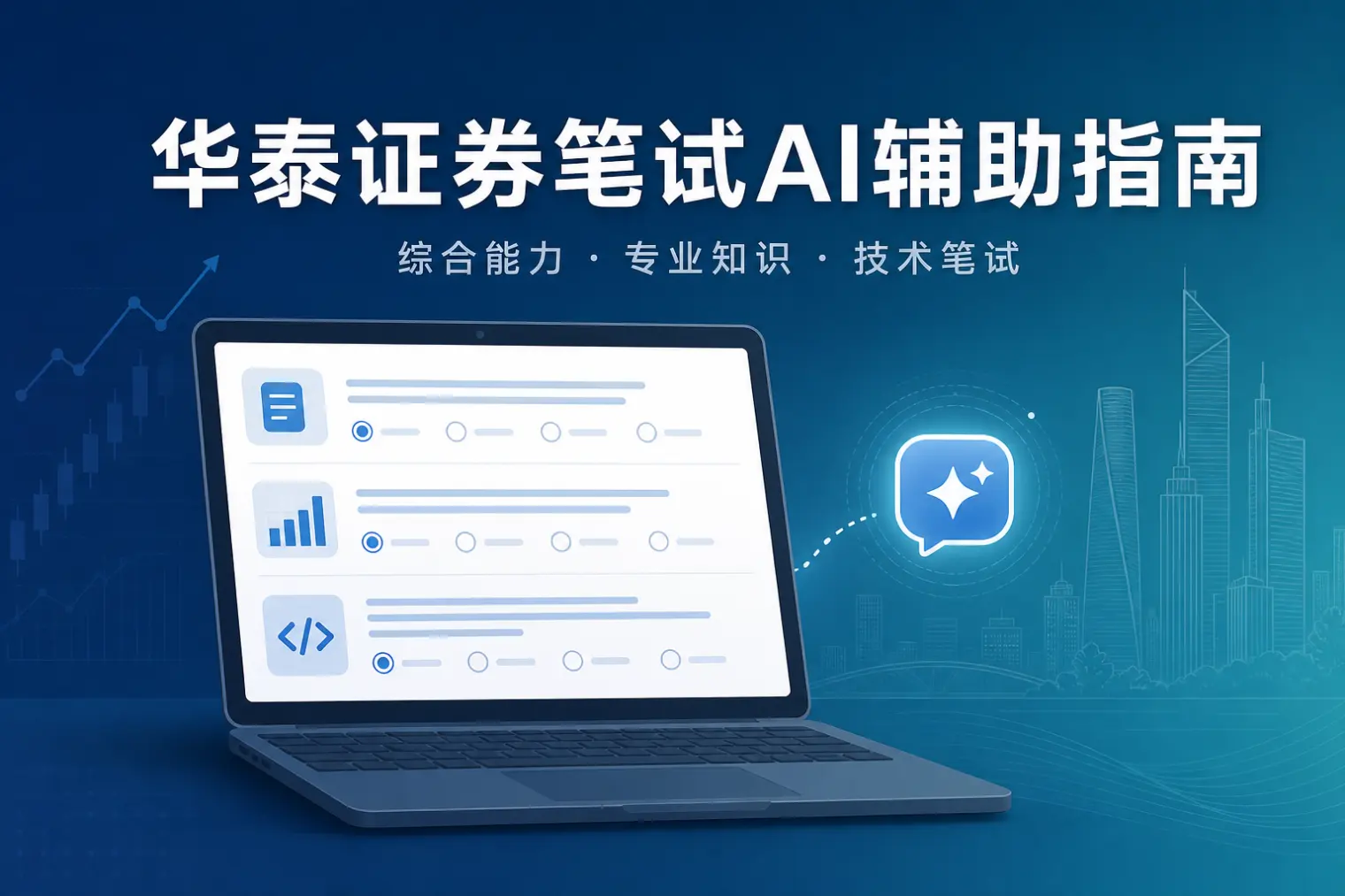 华泰证券笔试AI辅助攻略:综合+专业两轮怎么备考