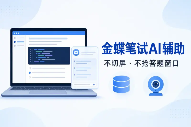 金蝶笔试怎么准备?百一系统技术题、行测和性格测评AI辅助指南