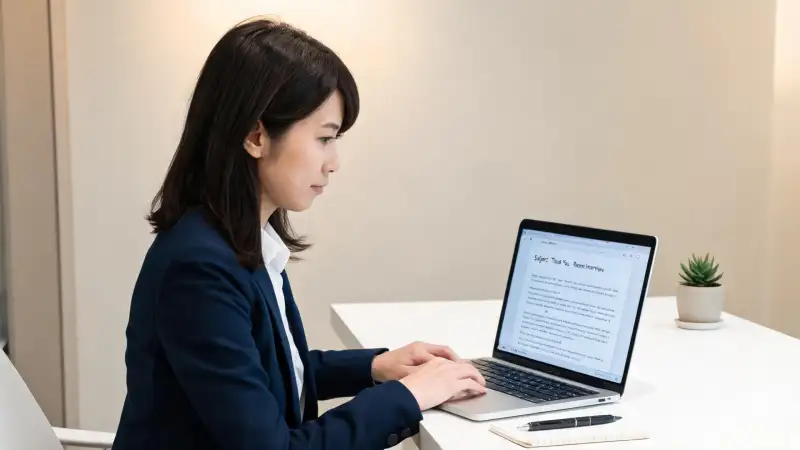 面接後のお礼メール:例文・件名・タイミングの完全ガイド【2026年版】