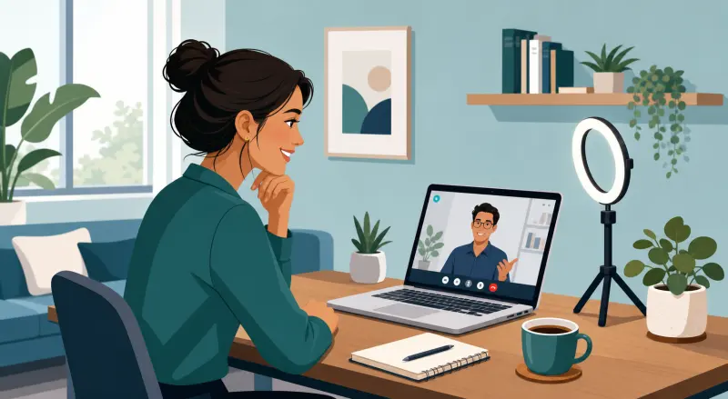 Mẹo phỏng vấn qua video: xử lý kỹ thuật, ánh mắt và lỗi kết nối