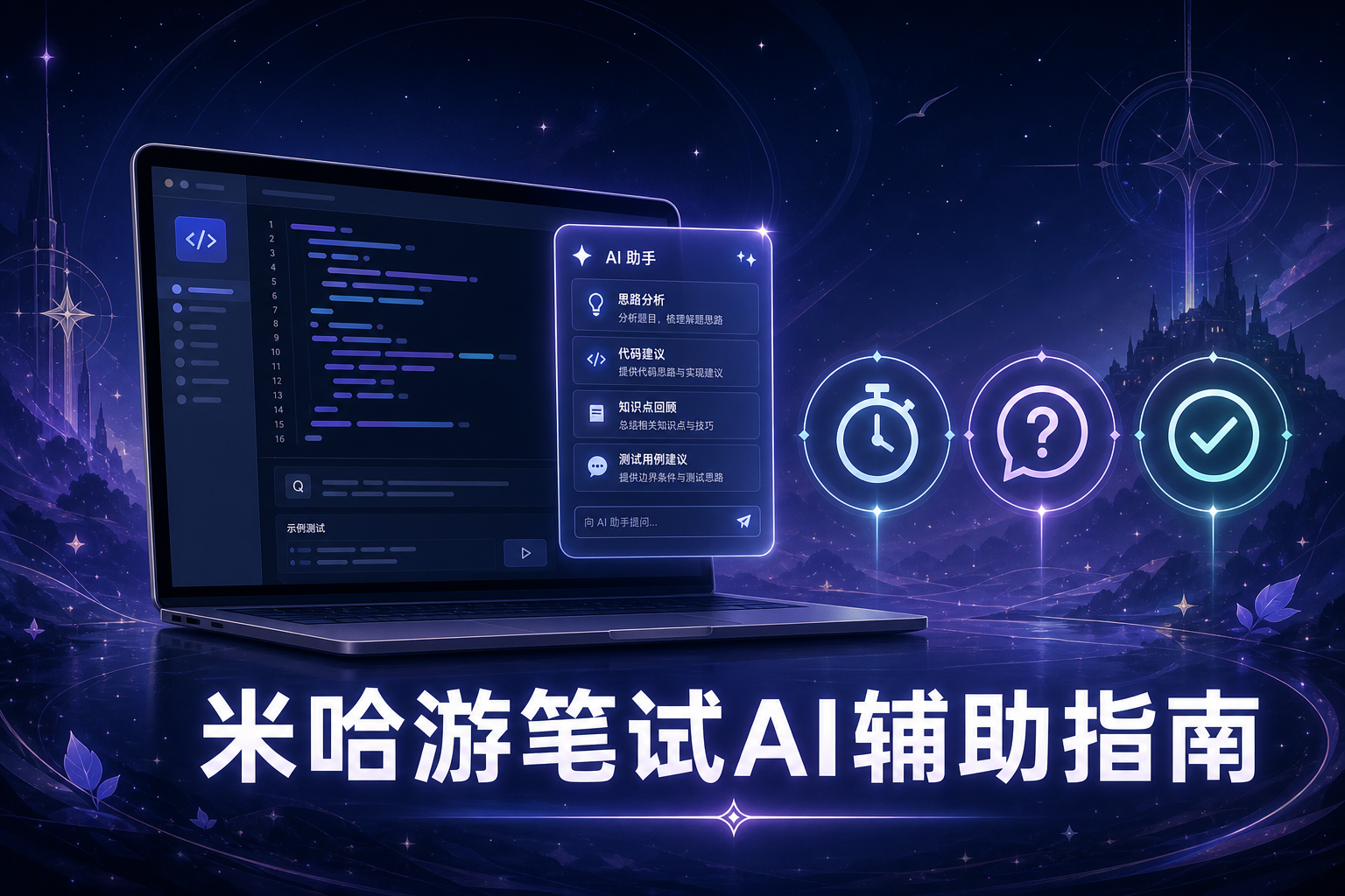 米哈游笔试AI辅助怎么用:策划测试数值岗真实考点与准备思路