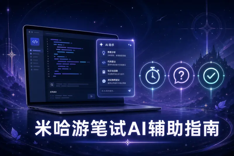 米哈游笔试AI辅助怎么用:策划测试数值岗真实考点与准备思路