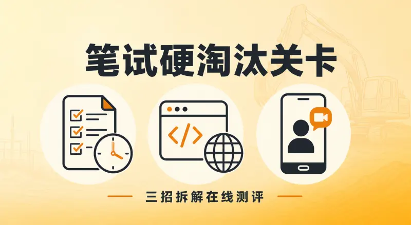 三一重工笔试AI辅助:在线测评硬淘汰怎么准备