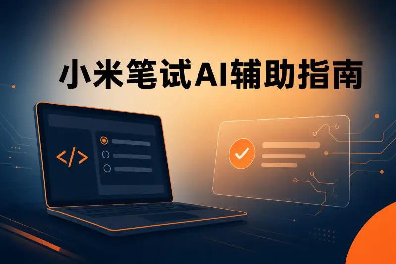 小米笔试怎么准备?题型拆解与AI辅助不切屏方案(2026)