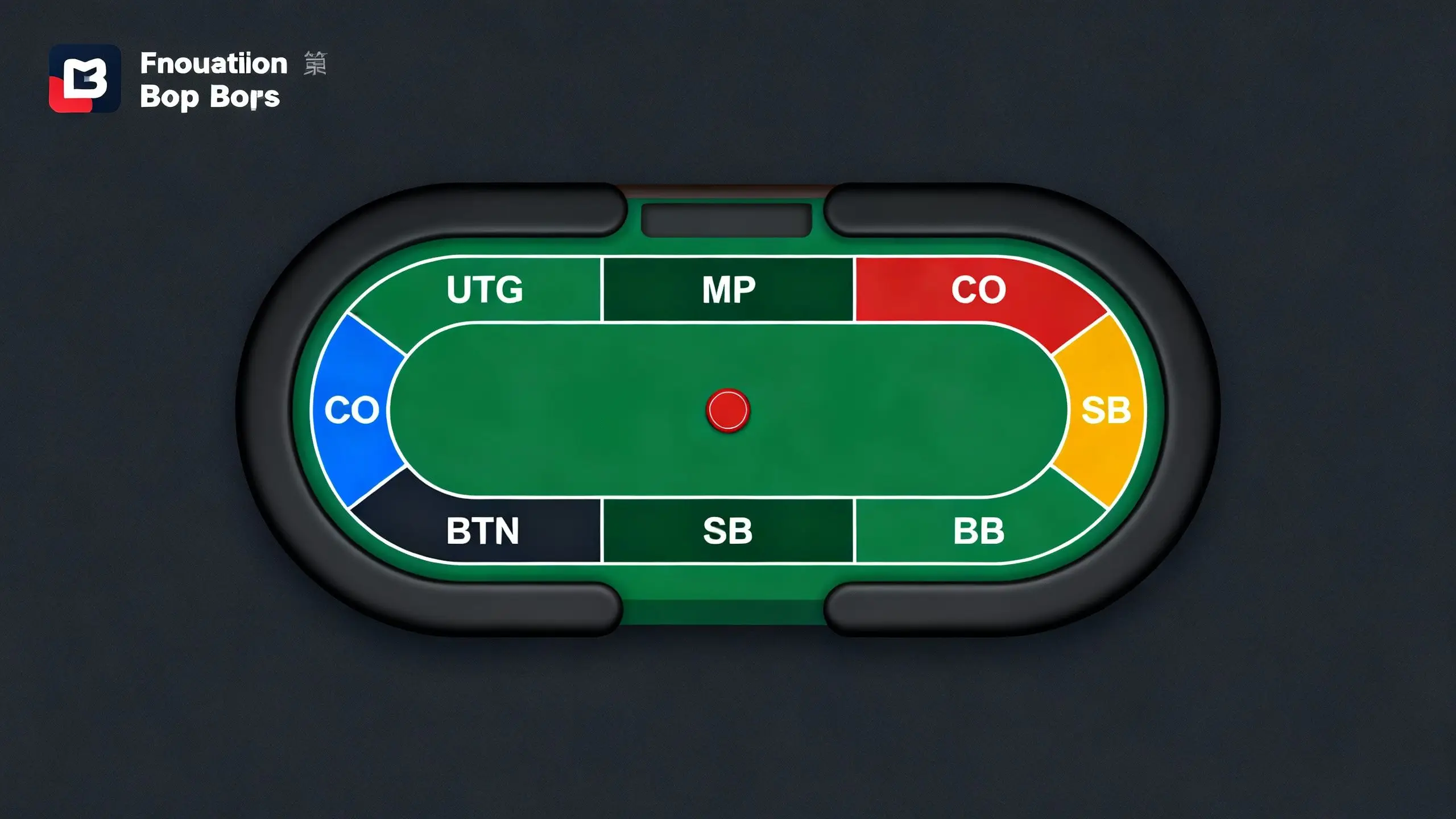 德州扑克牌桌位置示意图
